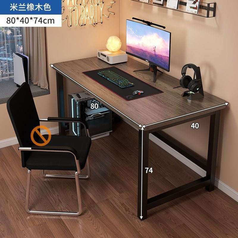 Nordic student desk with bookshelf - all-in-one home bedroom desktop computer desk - assembled study table for elementary school students - writing desk