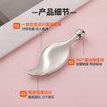 Custom-made leaf-shaped facial massage tool - includes roller ball for lifting, eye care, and facial beauty - metal scraping board