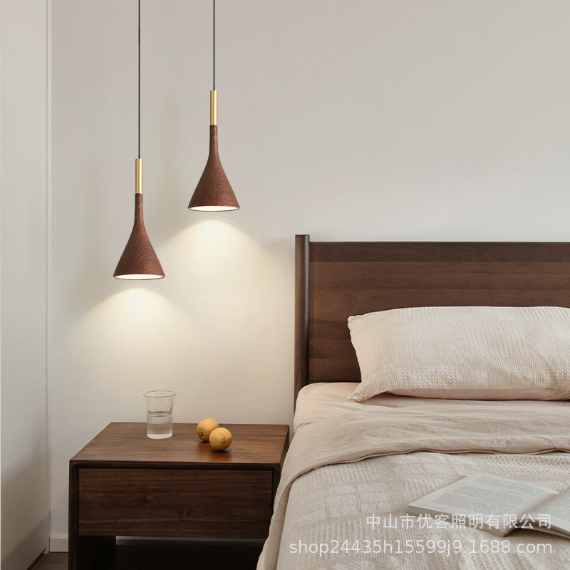 Long-term Internet celebrity bedside chandelier creative personality bedroom light cream wind master bedroom designer minimalist bar lighting