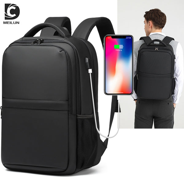 New  backpack men's, business laptop bag usb backpack waterproof travel men's gift bag