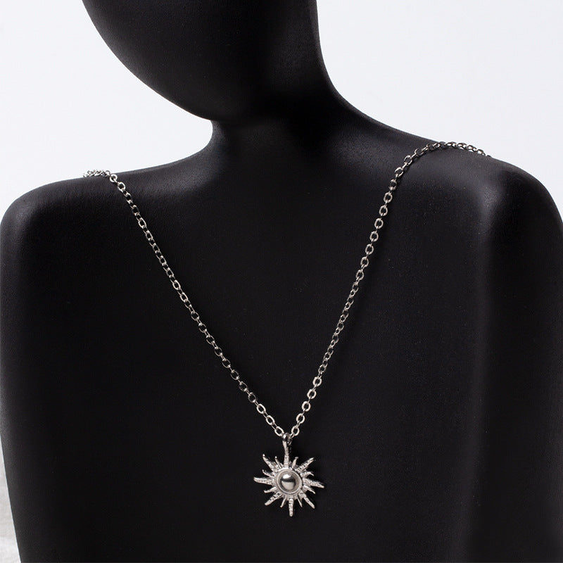 Helios necklace wholesale cross-border jewelry women's gold pendant niche high-end sweater chain accessories accessible luxury clavicle chain