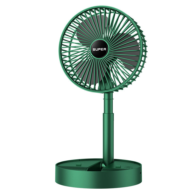 wireless folding extendable mini fan - portable usb rechargeable camping fan for home and desk use