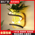 Wall lamp accessible luxurynew arrival bedroom bedside led lamp modern casual background wall wall lamp popular wooden art lamp