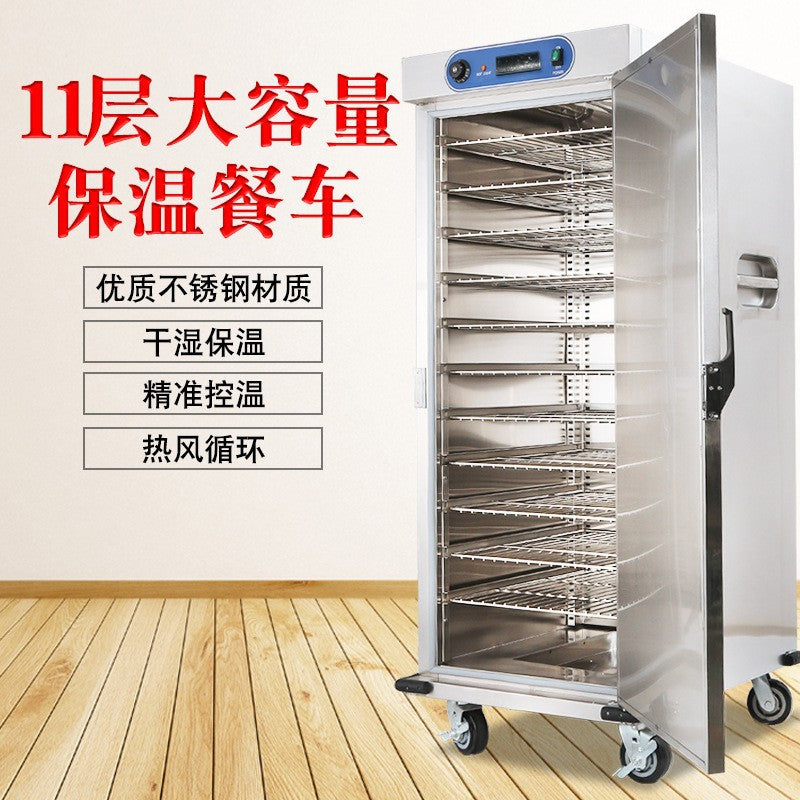 Commercial banquet insulated meal cart single door 11-layer double door 22-layer confinement center hotel canteen kitchen movable meal cart