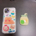 Cartoon cinnamon dog stand creative lazy airbag telescopic lollipop stand epoxy mobile phone desktop stand