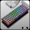 Dazzling silver fox k30 transparent wired mechanical keyboard - hot-swappable, customizable, illuminated, for office, gaming, and esports - transparent keycaps