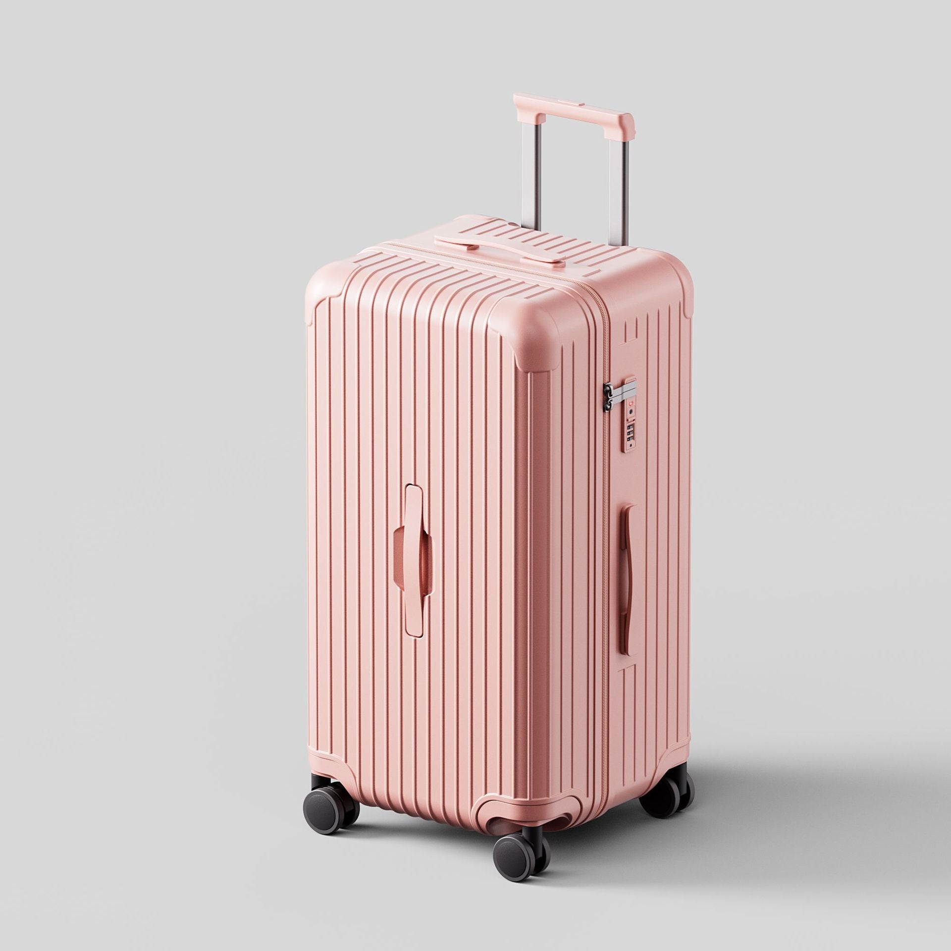 Large capacity 37-point trolley case 30-inch suitcase Thickened suitcase Anti-drop explosion-proof password box Wrapped leather box