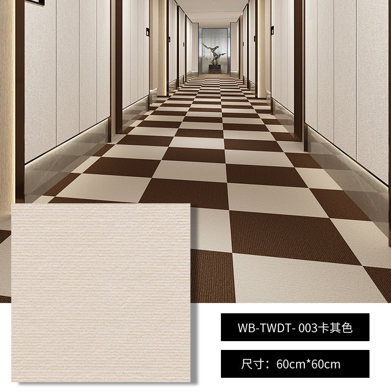 Solid color self-adhesive carpet splicing square office commercial full floor mat bedroom large area cement floor billiard hall