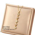 [titanium steel] fashionable and versatile four-leaf clover necklace for women, accessible luxury, high-end elegant clavicle chain jewelry