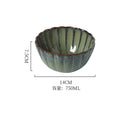 Japanese style ceramic bowls, plates, household high-looking rice bowls, soup bowls, dish sets, ins kiln turned into retro