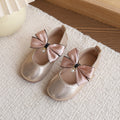 girls' pearlescent princess shoes,  spring/autumn new collection, bowknot pearl soft sole first walking shoes, little girl's dress shoes