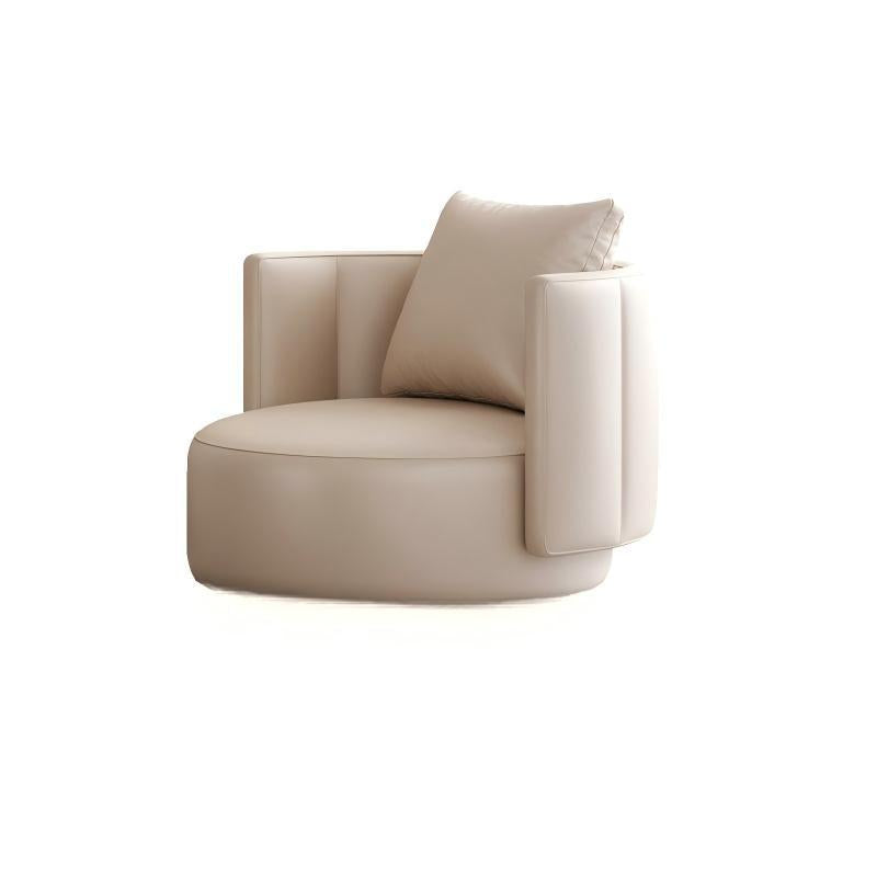 Luxury single sofa chair bar hotel b&b guest room lazy sofa chair rotatable round table combination