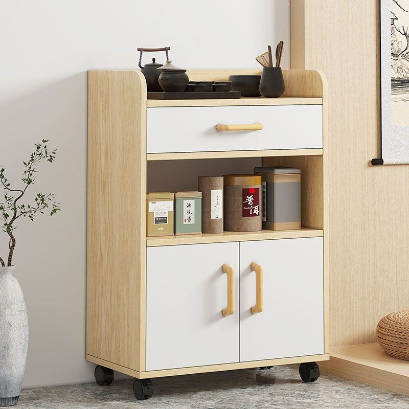 Modern minimalist tea cabinet, cupboard, home kitchen storage cabinet, living room wall-mounted cabinet, office water boiler storage cabinet
