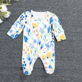 Next baby romper - all-season long sleeve bodysuit - newborn crawling suit - baby girl pajamas - floral print air conditioning suit - crawling suit