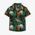 Summer new arrival: cross-border kids' short-sleeve shirt - comfortable, casual, beach-style printed shirt for boys