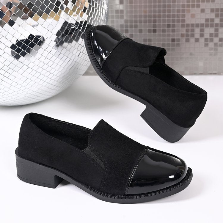 spring/autumn new arrival: plus-size chunky sole leather shoes for cross-border e-commerce. sizes 35-43 available. wholesale options available. dropshipping to  and