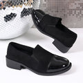spring/autumn new arrival: plus-size chunky sole leather shoes for cross-border e-commerce. sizes 35-43 available. wholesale options available. dropshipping to  and