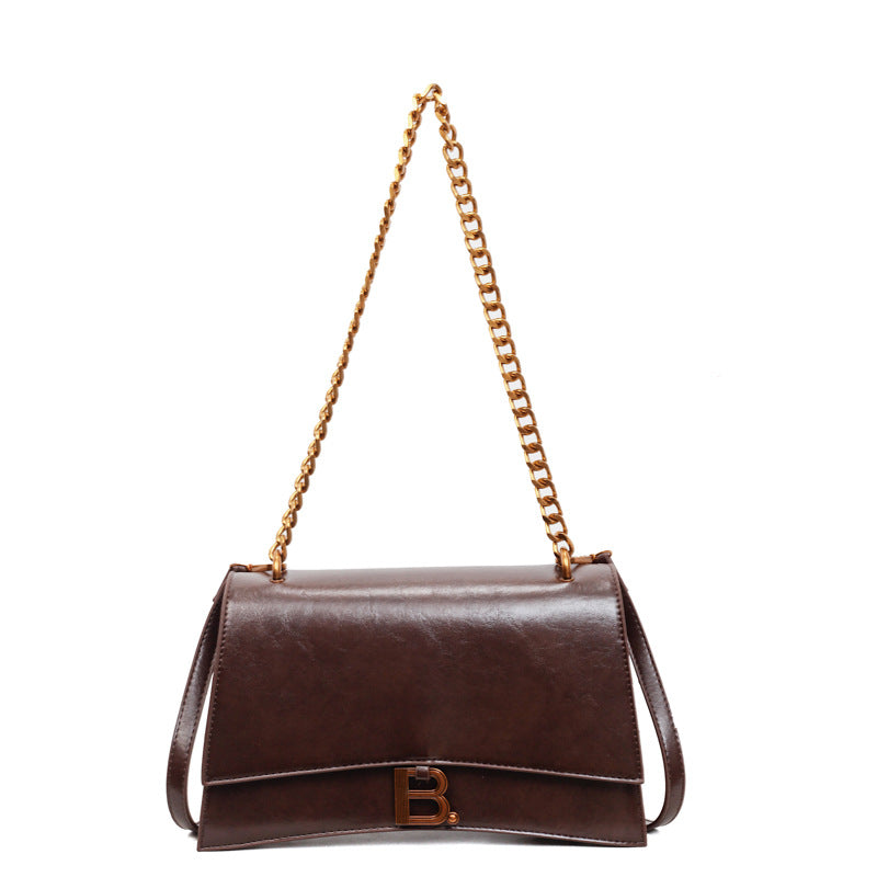 2025 autumn new arrival: unique women's shoulder bag - fashionable chain crossbody bag, vintage-inspired, casual commute style