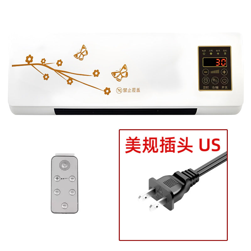 Wall-mounted fan heater electric heater for home wall-mounted desktop small bathroom bathroom heater cross-border in stock
