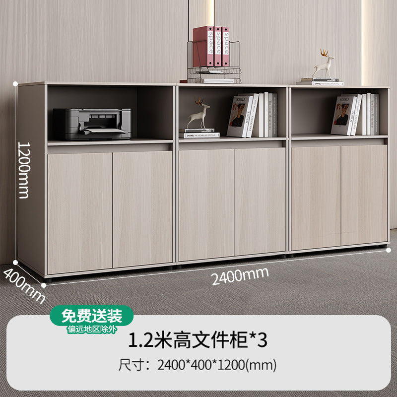 Filing cabinet low cabinet information cabinet casual modern office partition cabinet floor-standing side cabinet wooden cabinet office locker