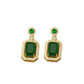 fashion elegant four-leaf clover earrings personalized zircon flower classy earrings niche styleaccessible luxurynew arrival earrings