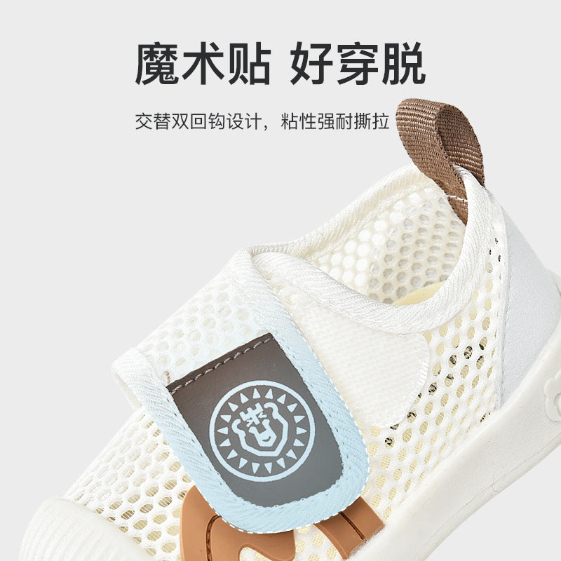 Baby sandals for boys, summer first walker shoes, 0-1-2 years old infant anti-slip soft sole mesh shoes for babies and toddlers, baby girl shoes