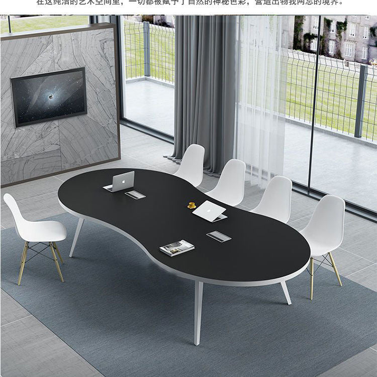Conference table Long table Simple modern training table Negotiation table and chair combination Small fashion creative 8-shaped desk