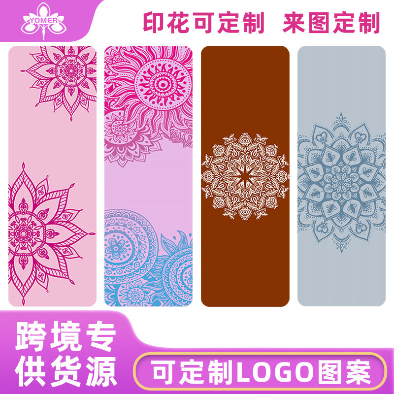 Tpe yoga mat silk screen printing manufacturer - customizable training mats, silent, non-slip, shock-absorbing, fitness, men's, extra wide, extra thick