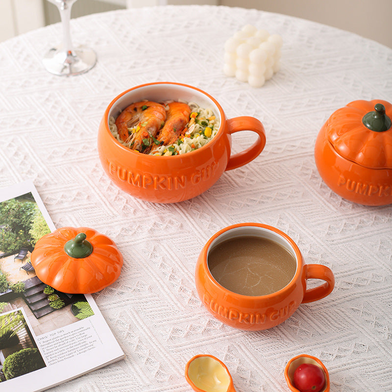 Instagrammable cute ceramic mug - creative home breakfast oatmeal tea cup - office milk coffee mug