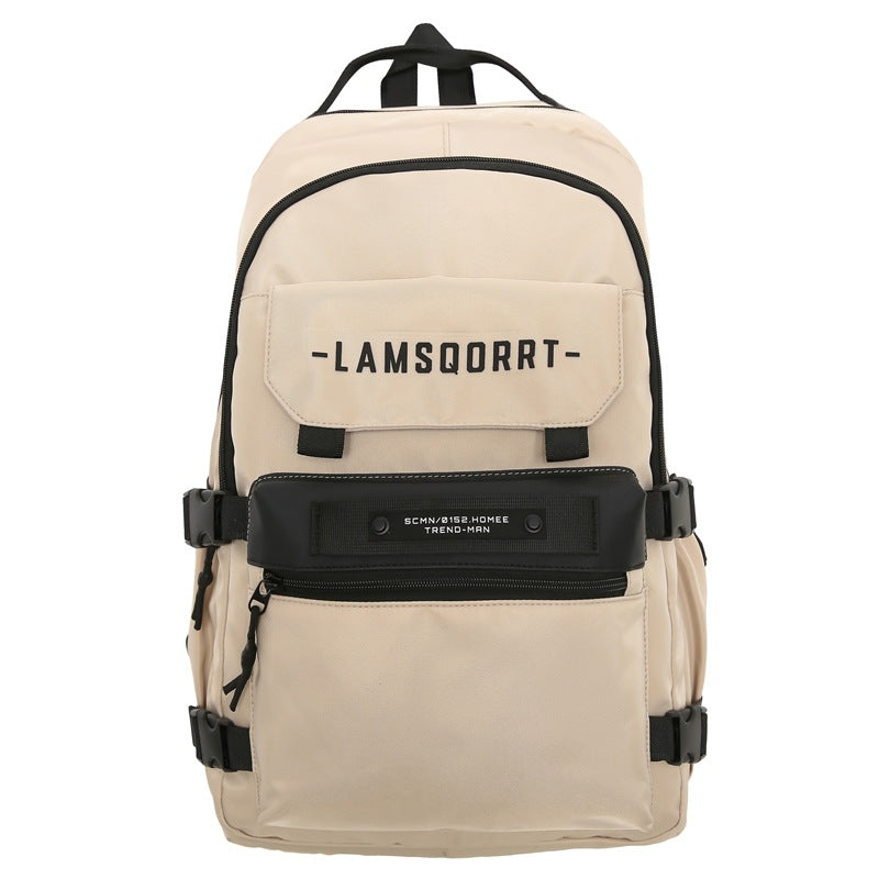 Cross-border wholesale student schoolbags Large capacity multi-layer light casual backpacks Male junior high school student schoolbags