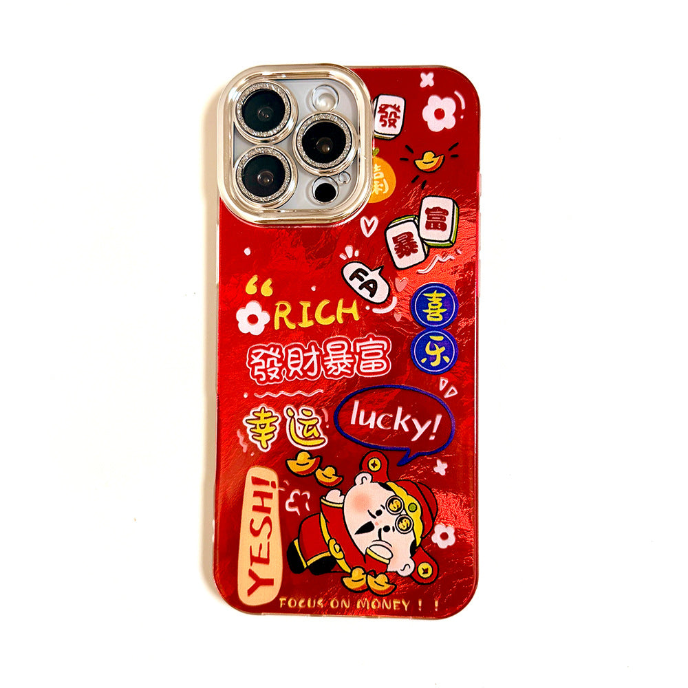 Opporeno15 mobile phone case a93 r17 glitter swirl festive red case oppo reno15 mobile phone case