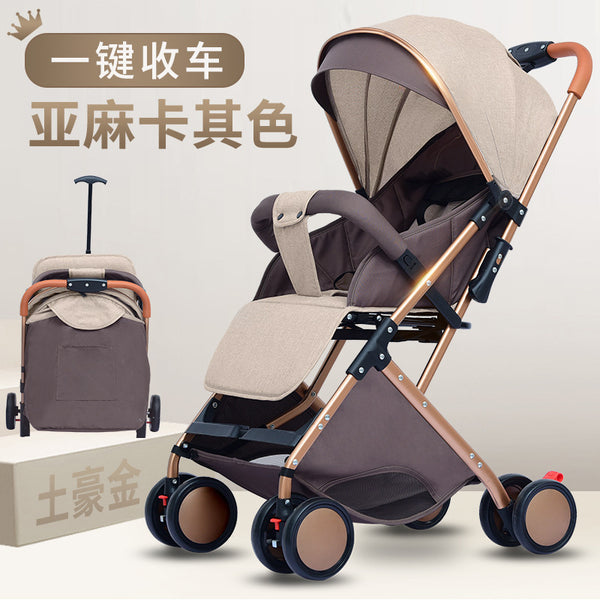 Customizable LOGO, OEM, customizable color and packaging, stroller can sit, lie down, high landscape and light