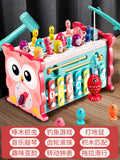 Baby fishing toys, whack-a-mole, piano, intellectual development, early education for infants, boys and girls, fish hooks