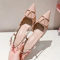 Yx french one-line beautiful v buckle elegant high heels stiletto pointed toe one-line beautiful toe cap sandals nude women's shoes