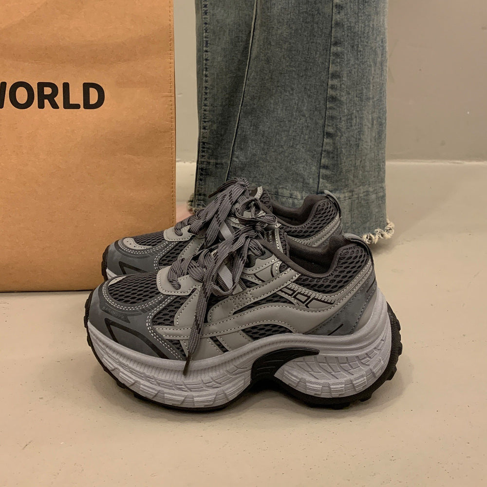Non-slipthick soleplatform shoesdad shoes women's petites height increasing 2026new arrivalspring autum european sports casual women's shoes