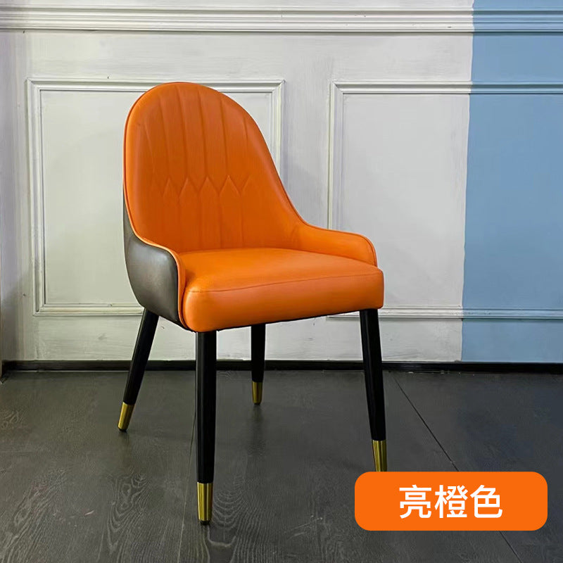 Accessible luxury normcore restaurant for home chair coffee shop practical back chair scandinavian modern casual small apartment solid wood dining chair