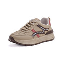Export cross-border plus size leather sports dad shoes new arrivalk-styleeasiest for match running flatsnon-slipcasual shoes for women