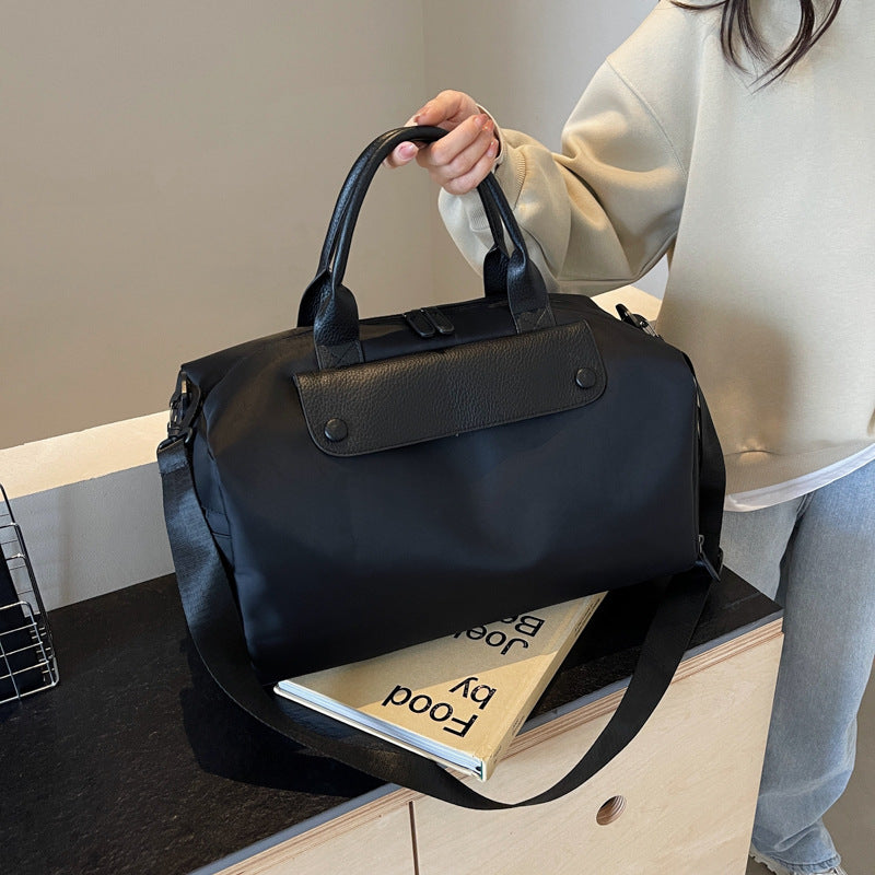 Cross-border hot-selling Korean version of messenger sports fitness bag Oxford cloth women's bag luggage bag light and short business trip travel bag