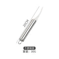 Stainless steel shrimp knife with wooden handle - shrimp deveiner, shell remover, and vein picker - multi-purpose kitchen tool