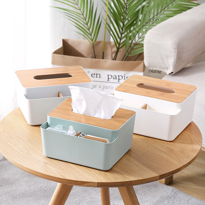 Paper box living room plastic creative tissue box logo multi-functional cosmetics lipstick jewelry desktop storage box