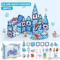 Kids educational diy painted diamond pattern magnetic track building blocks baby puzzle puzzle magnetic sheet square castle toy