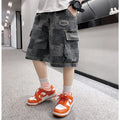 Boys' summer pants & shorts:  mid-to-large size collection - stylish & versatile denim for boys