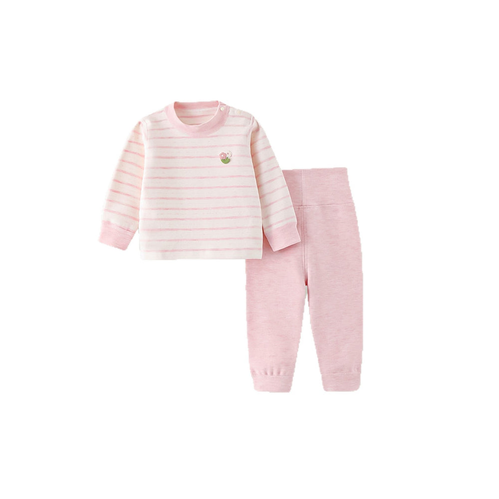 Baby autumn clothes and long pants suit high waist comfortable velvet separatesheattechintimatesfall and winter home clothes infant pajamas wholesale