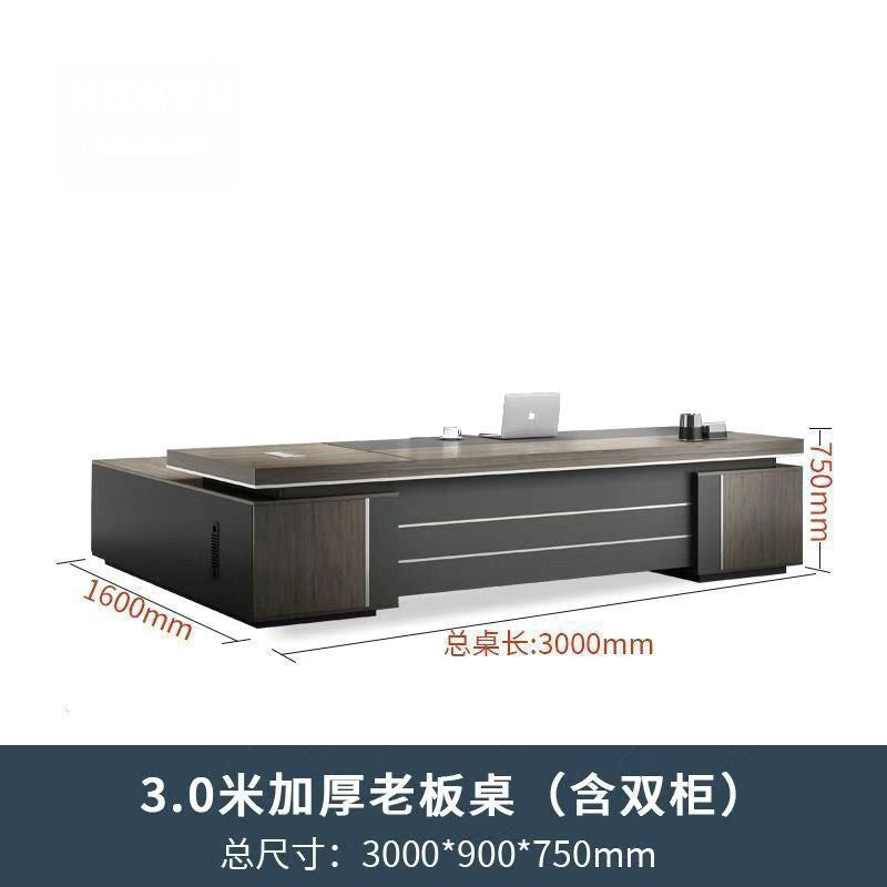 Saint li office desk - luxe executive office set: modern minimalist manager desk and chair combination - cross-border e-commerce