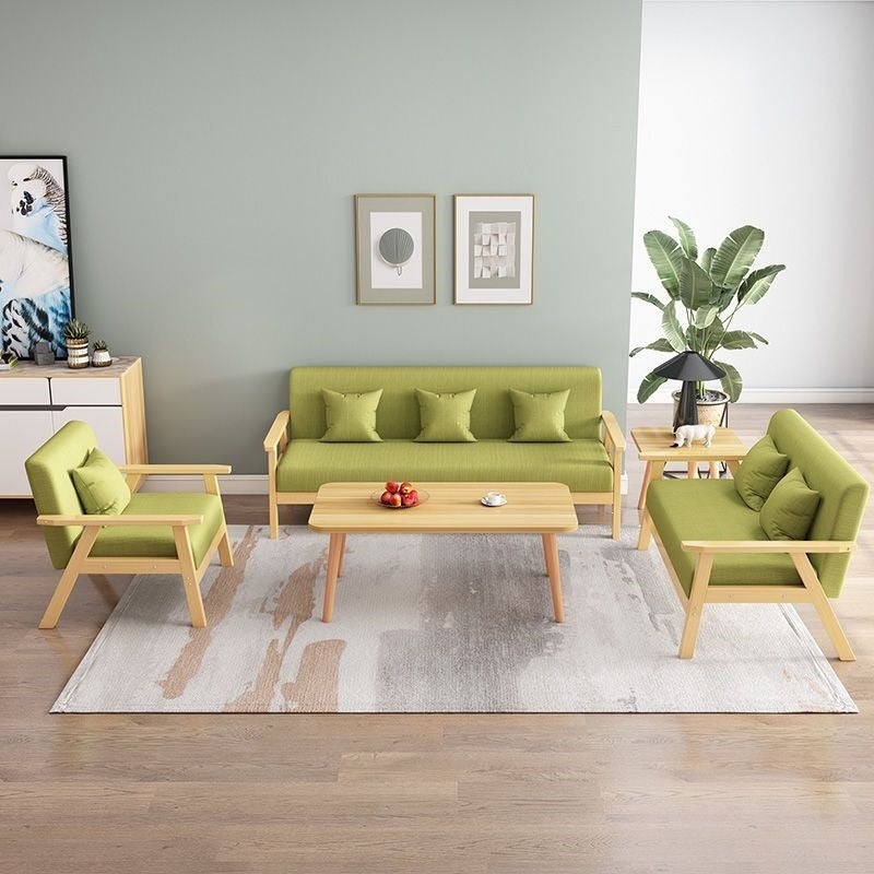 Office sofa, office sofa and coffee table set, small apartment rental living room modern minimalist office sofa
