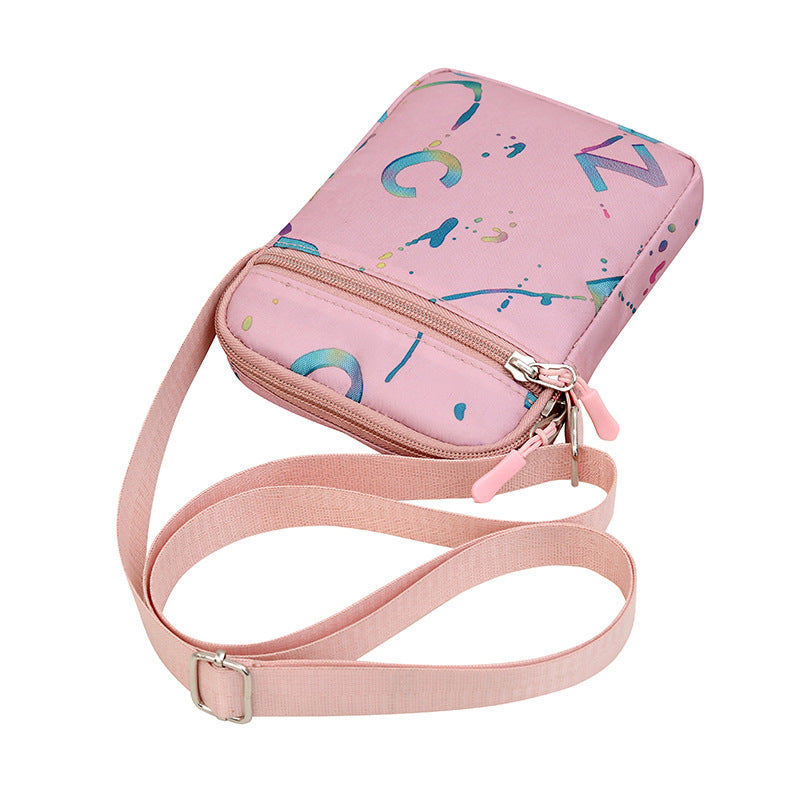 Fashion bronzing letter new shoulder bag women's lightweight and versatile Korean version messenger bag portable commuter mobile phone small square bag