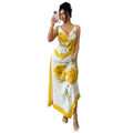 Amazon european and american romantic vacation long slip dress -  summer new arrival - slimming and figure-flattering