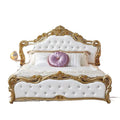 European style king size bed, double bed, gold bed, trendy bed, wedding bed, princess bed, single bed, master bedroom home use