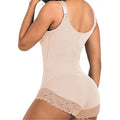 Export body shaping intimates one-piece triangle zipper corset tummy control butt lift bodysuit butt lift tummy control
