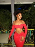 European and american cross-border women's fashion:  autumn new arrival - solid color raglan sleeve bandeau sexy bodycon mini dress